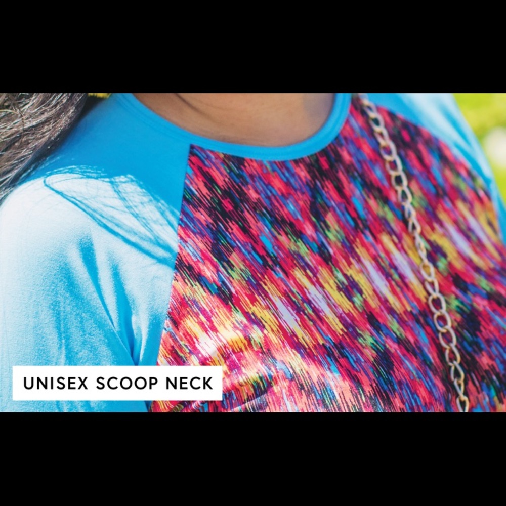 Lularoe Randy Tee Baseball Raglan Top - Picture 5 of 5